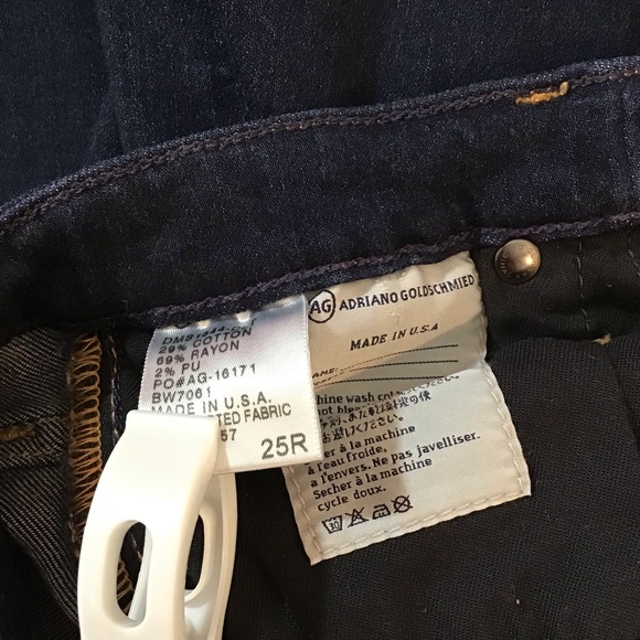 Adriano Goldschmeid The Belle Flare Jeans Low Rise Dark Wash Jeans Sz. 25 - Picture 9 of 9